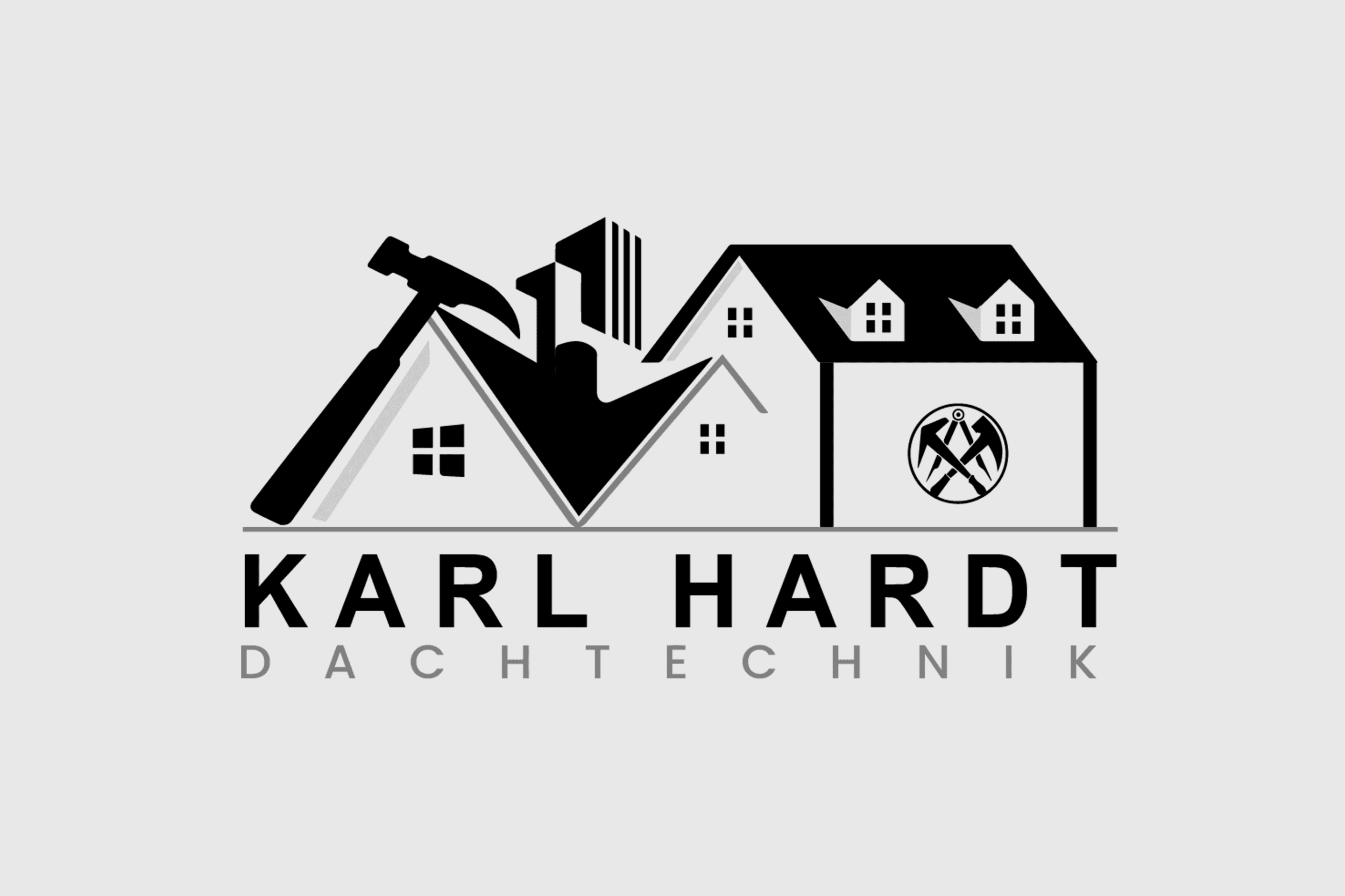 vNEST-Webdesign Referenz Logo wo erstellt worden ist von uns, für Karl Hard. Eine Dachdecker Firma in Elmshorn.