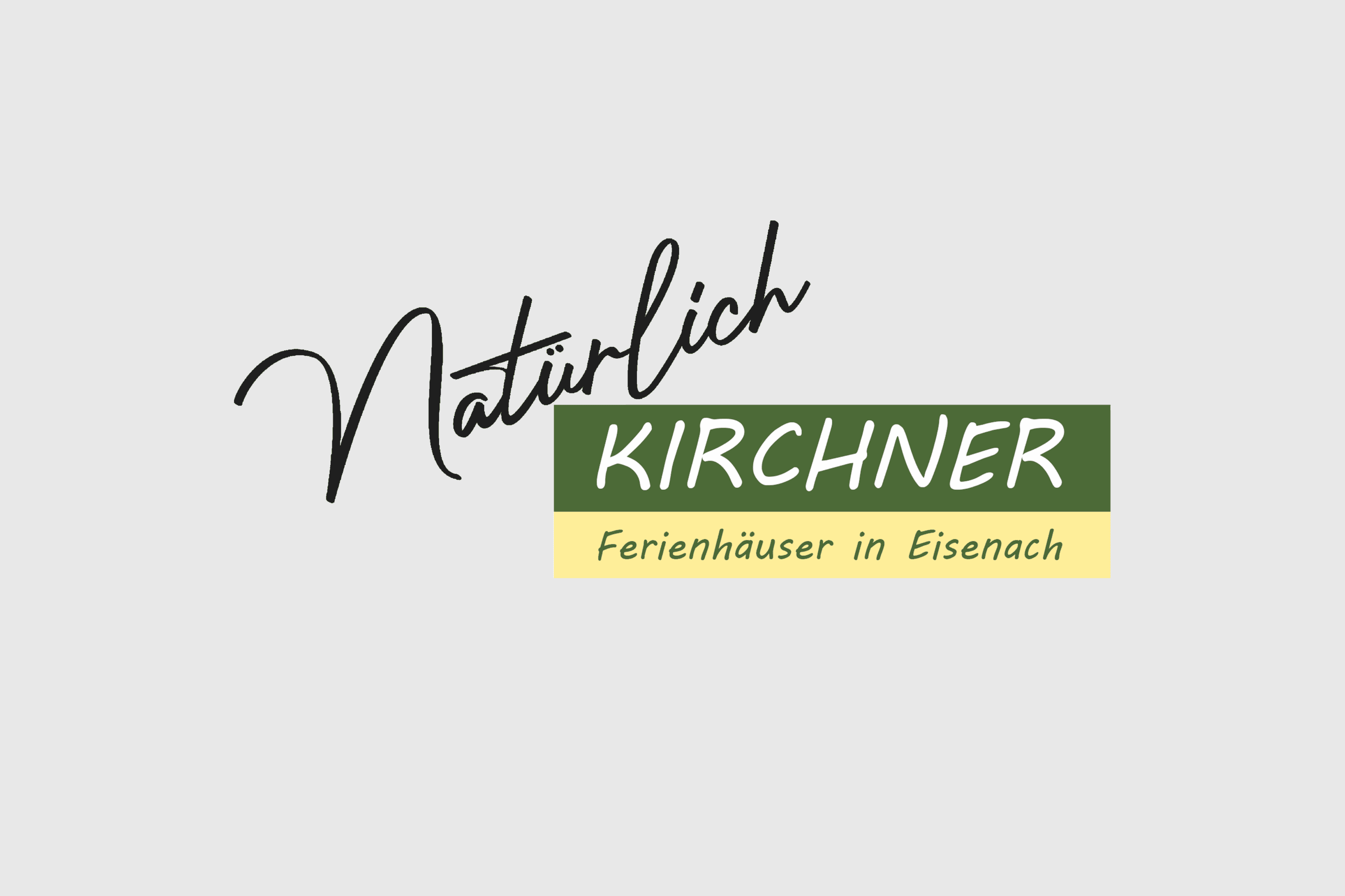 vNEST-Webdesign Referenz Logo wo erstellt worden ist von uns, für natürlich Kirchner in Eisenach, wo Ferienhäuser vermietet.