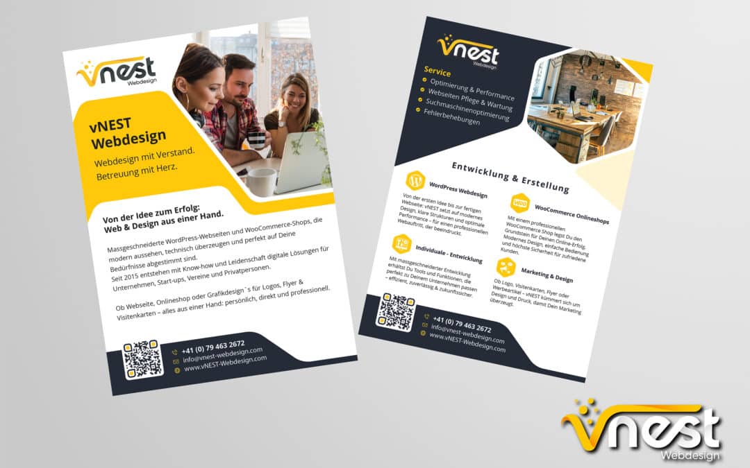 Flyer – vNEST Webdesign