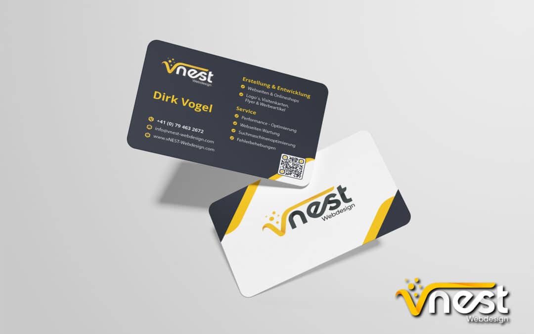 Visitenkarten – vNEST Webdesign